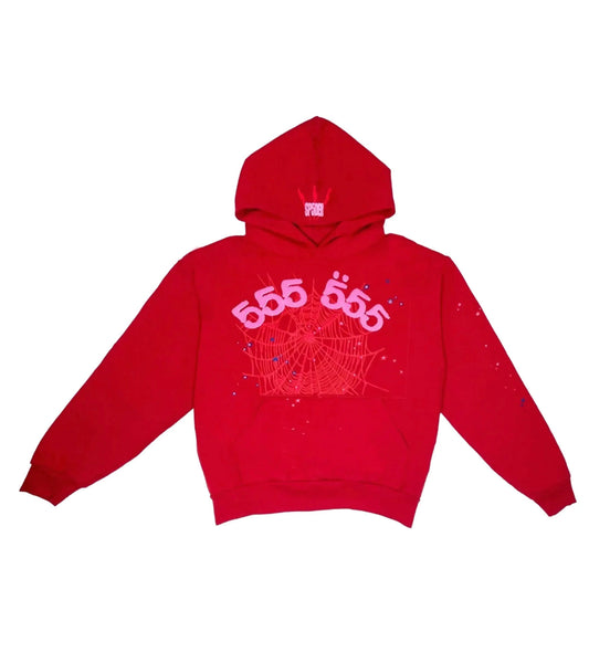 Sp5der Worldwide Red Angel Number 555 Hoodie - Embrace Your Unique Style!