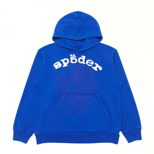 Elevate Your Style with the Sp5der Blue Legacy Hoodie