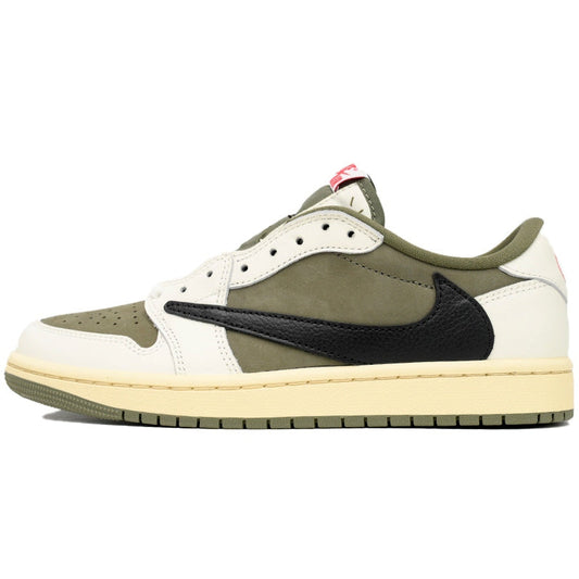 Travis Scott x Jordan 1 Low in Striking Medium Olive