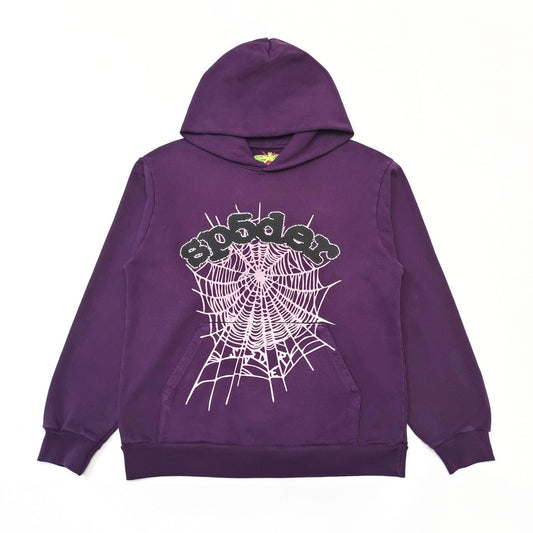 Vibrant Purple Sp5der Web Hoodie – Elevate Your Style!