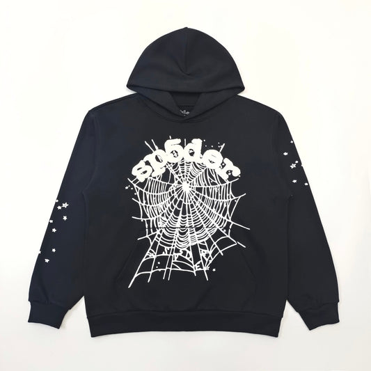 Stylish Sp5der OG Black Web Hoodie - Elevate Your Streetwear Game!