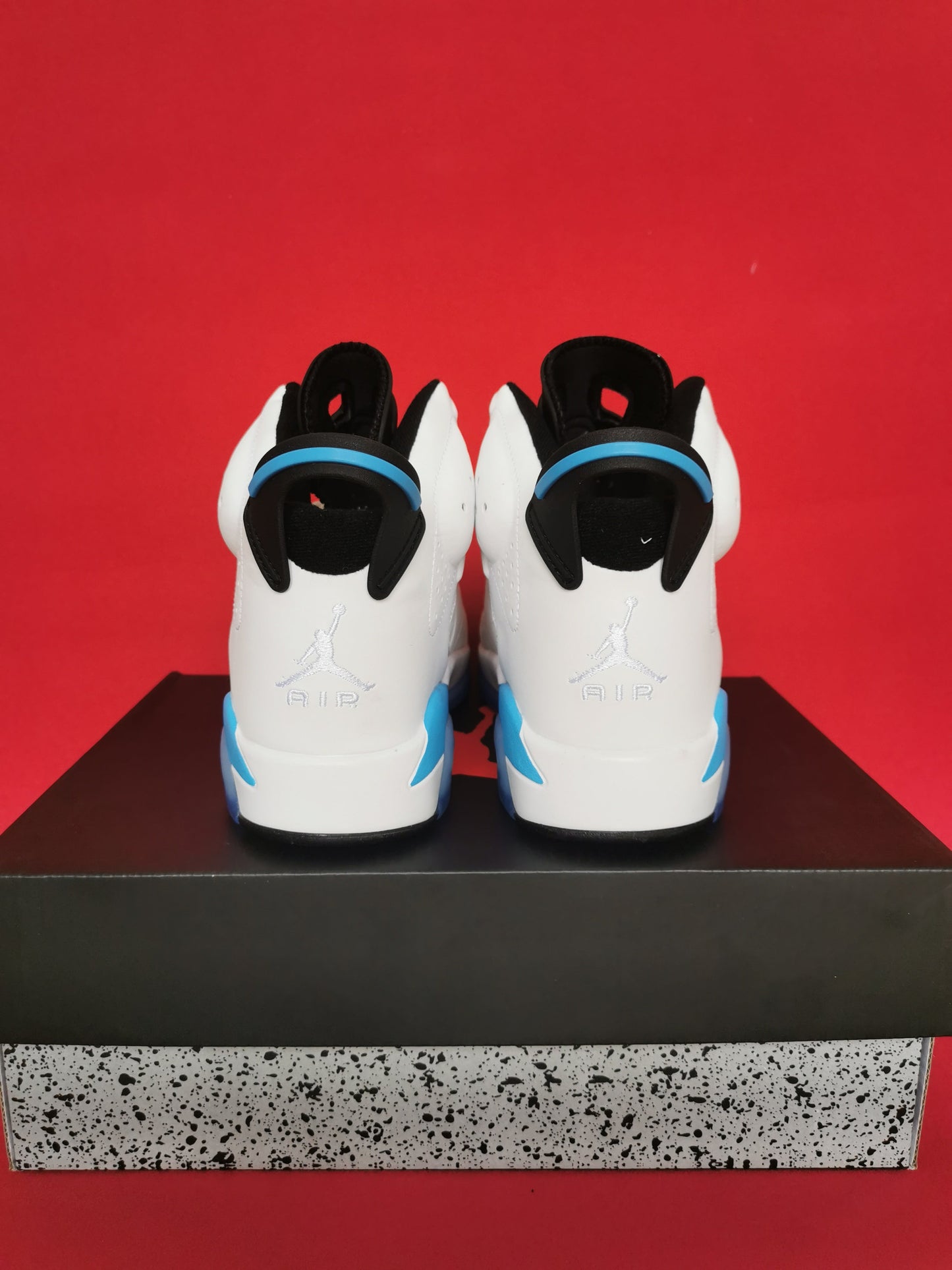 Stunning White and Blue Jordan 6 Sneakers