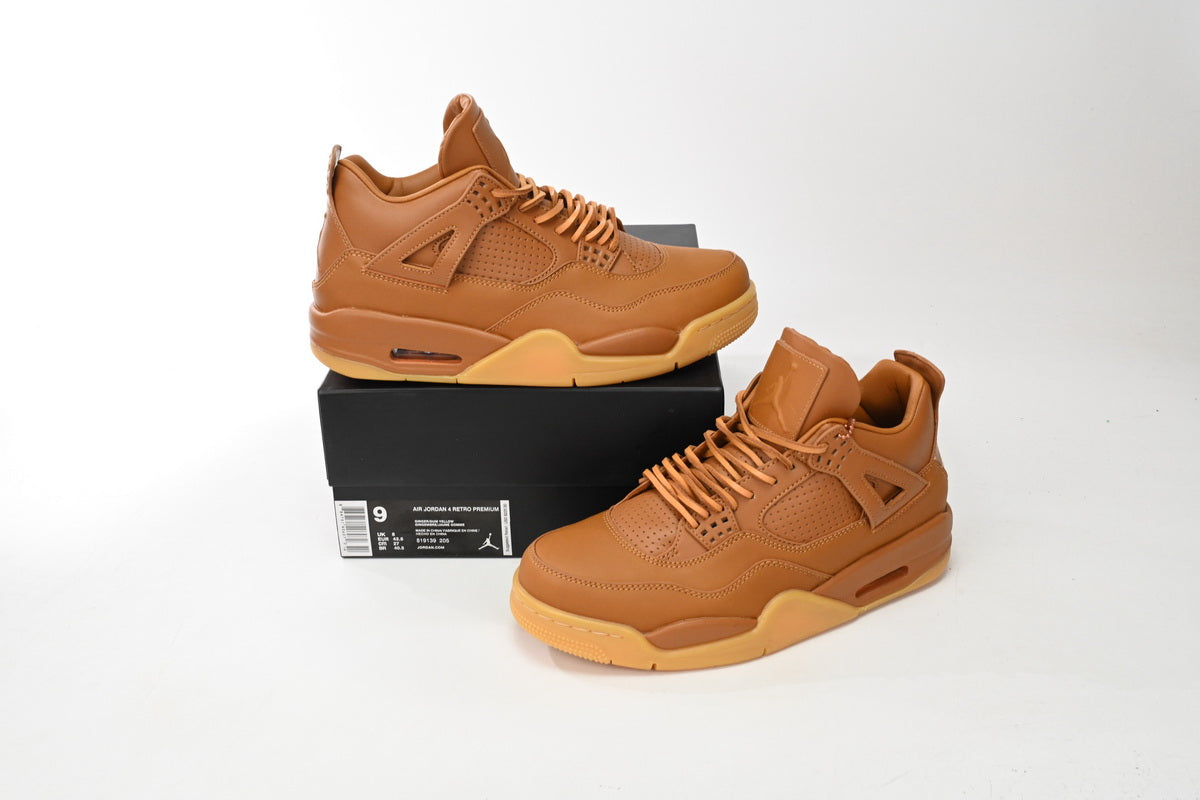 Exclusive Air Jordan 4 Premium "Wheat" Sneakers