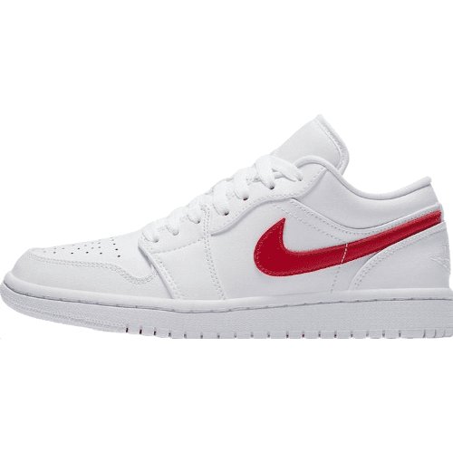 Air Jordan 1 Low - White and University Red Edition