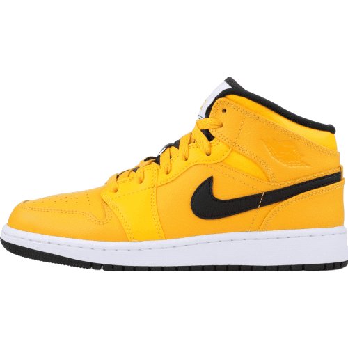 JORDAN 1 MID - Striking University Gold & Sleek Black Combo