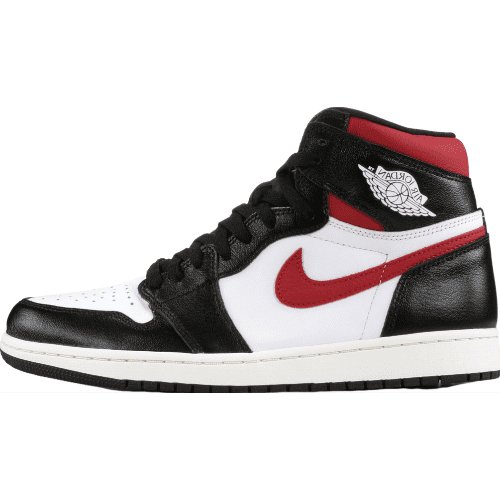 Air Jordan 1 Retro High in Bold Black and Gym Red