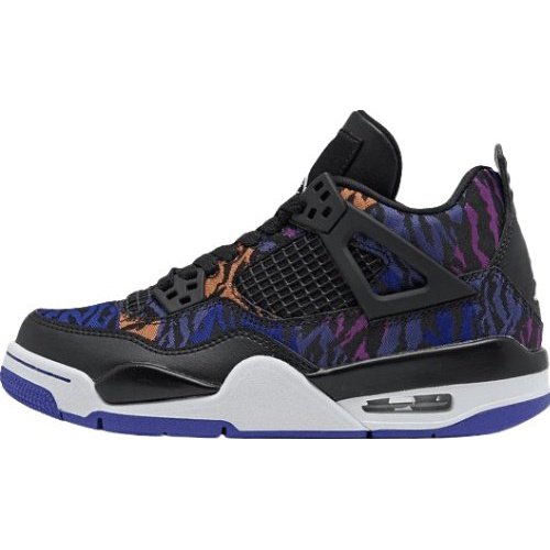 Jordan 4 in Striking Black Rush Violet